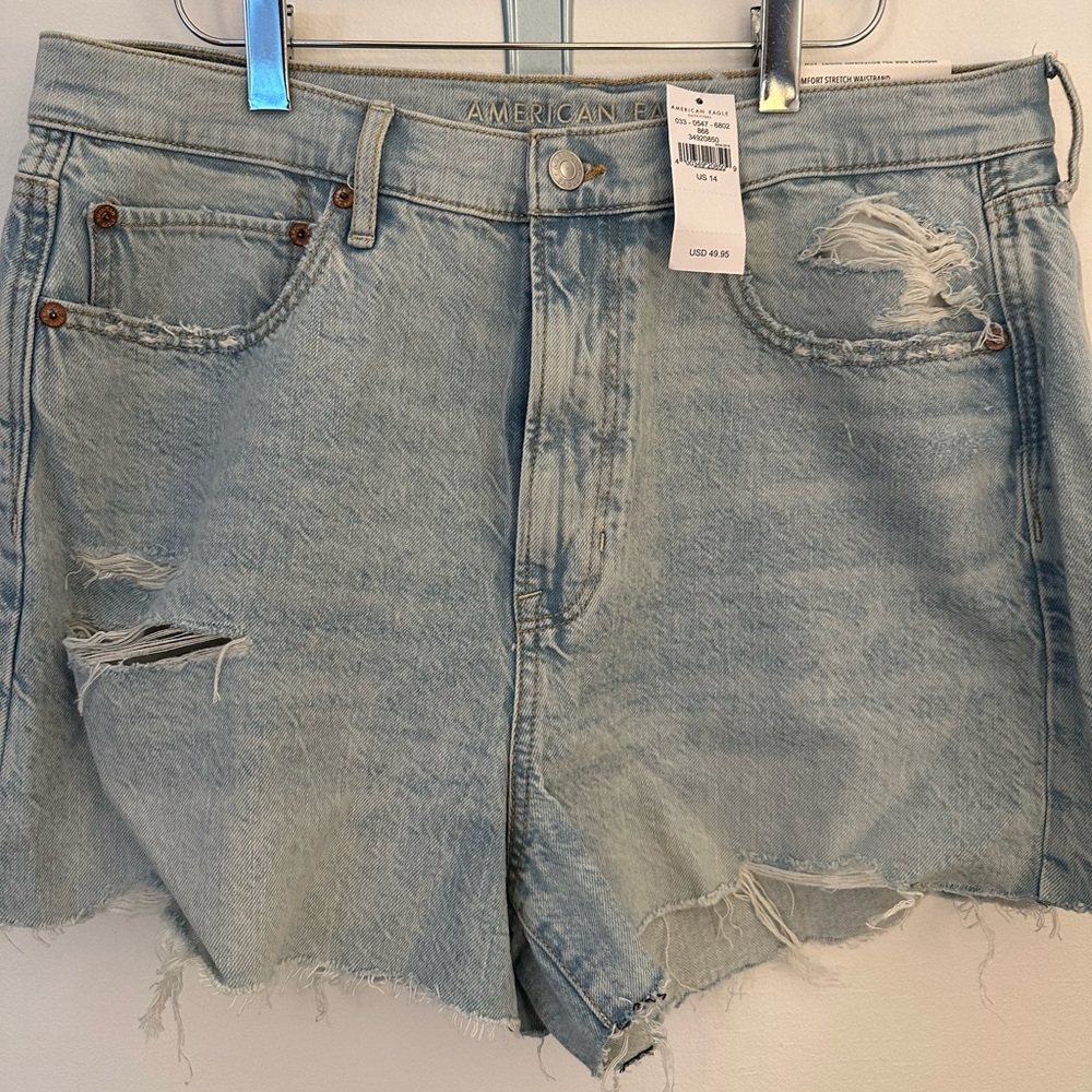American Eagle Highest Rise 90s Short - Light Wash 14/32W | NWT